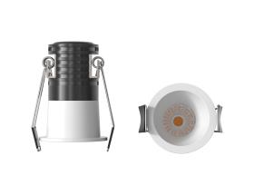 M9265  Cane 4cm Spotlight, 3W LED, 4000K, 220lm, White, Cut Out: 36mm, Driver Included